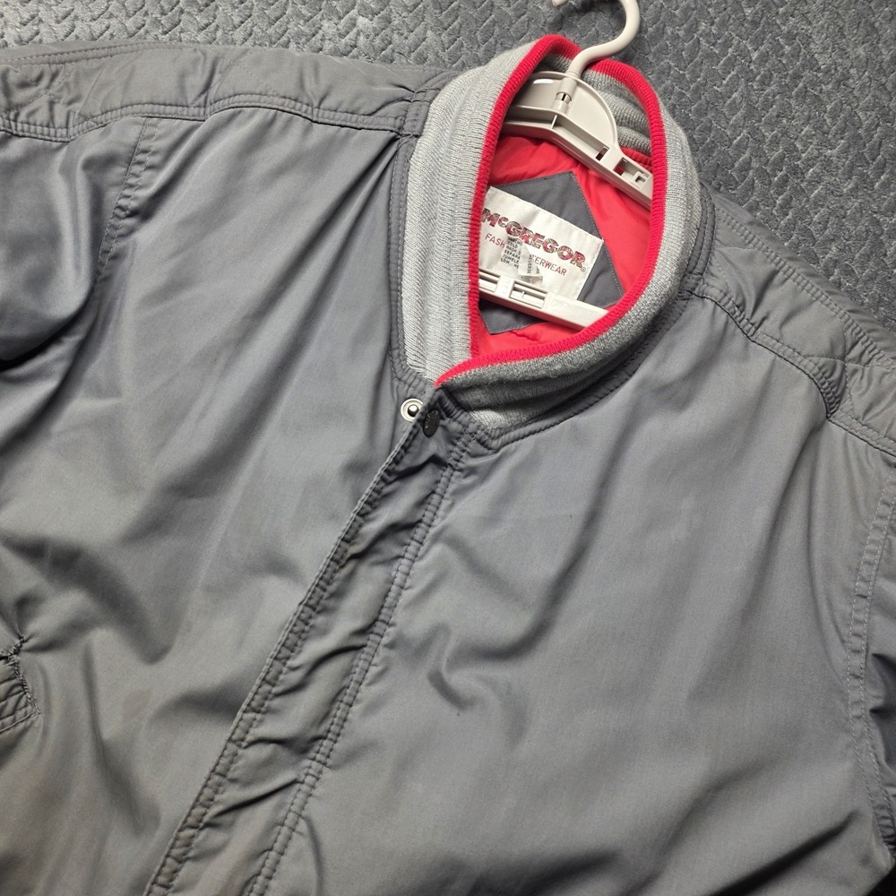 McGregor‎ Fashion Outerwear Jacket Men's Large Gray Insulated Vintage Dad Coat